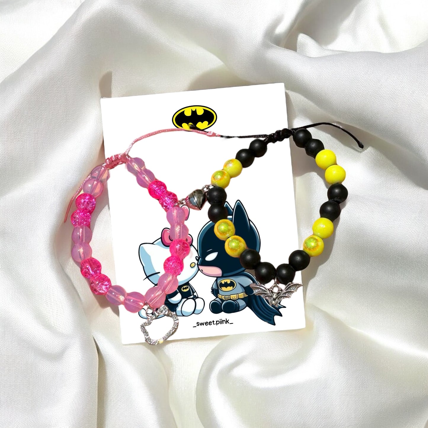 Pulseras de Batman x Hello Kitty