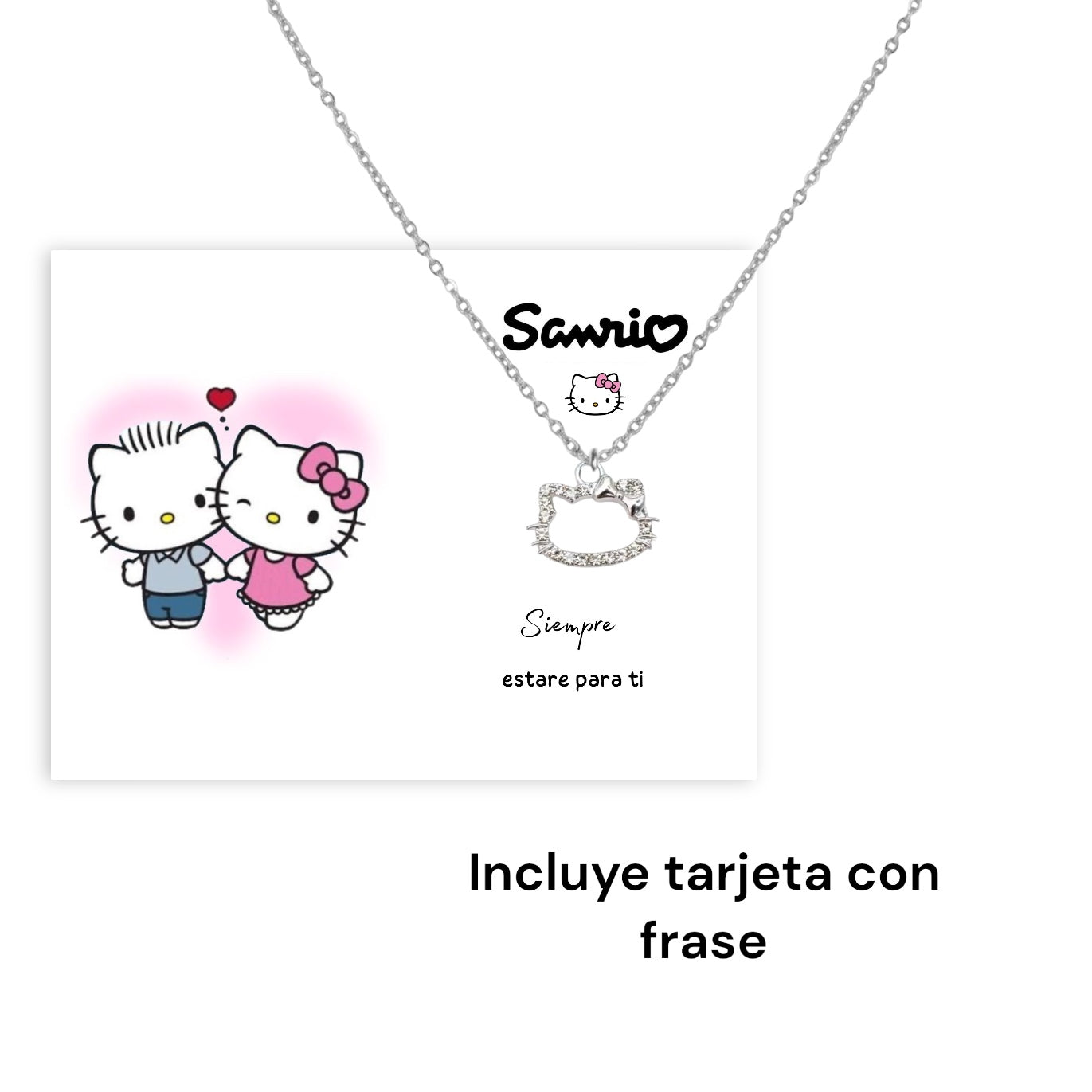 Cadena Hello kitty + bolsita de regalo