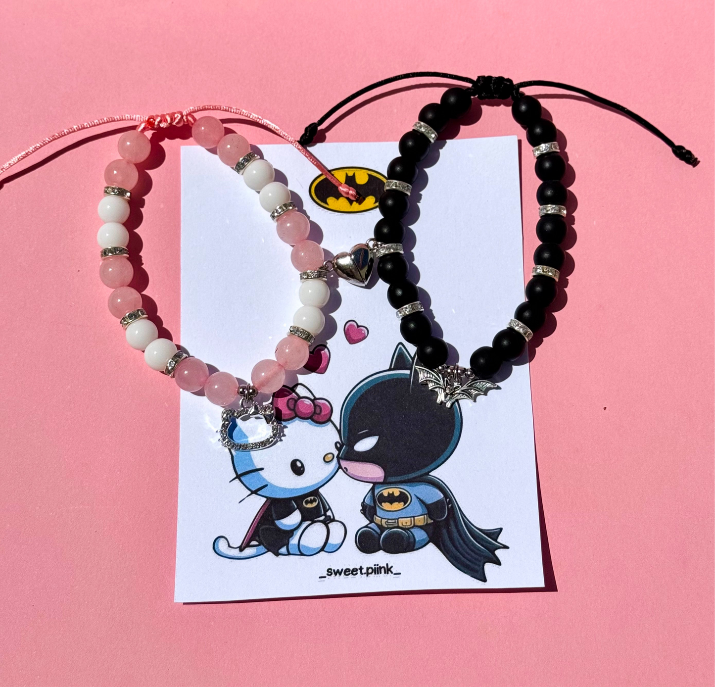 Pulseras Batman x Hello Kitty
