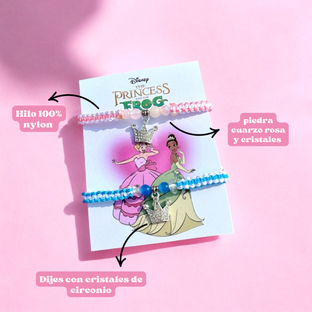 Set de Pulseras Tejidas Tiana y Charlotte