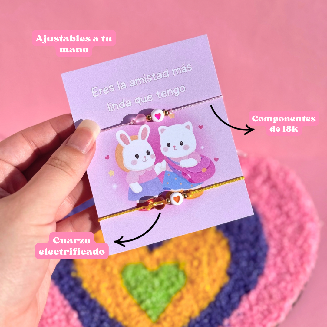 Pulseras mejores amigas ternurines