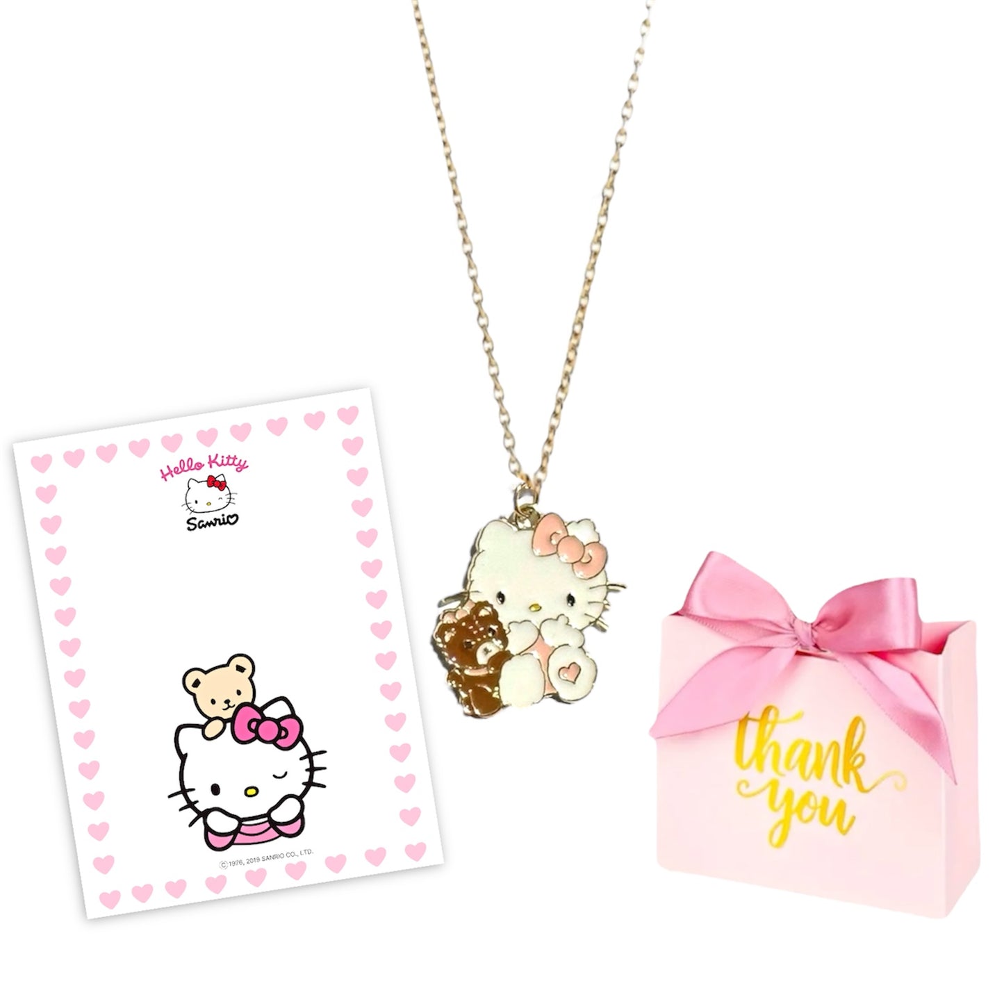 Collar Hello kitty + bolsa de regalo