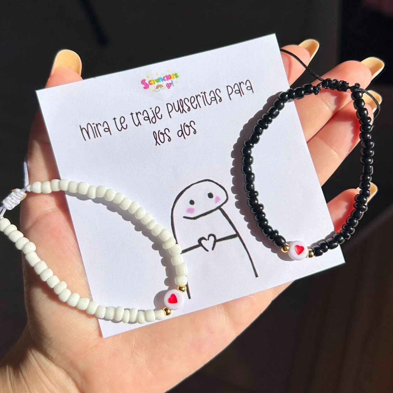 Duo Pulseras Love + caja decorada