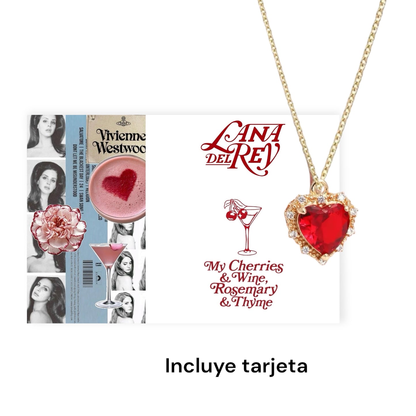 Collar Lana del Rey + caja