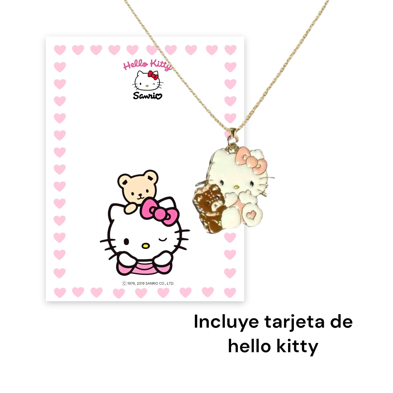 Collar Hello kitty + bolsa de regalo