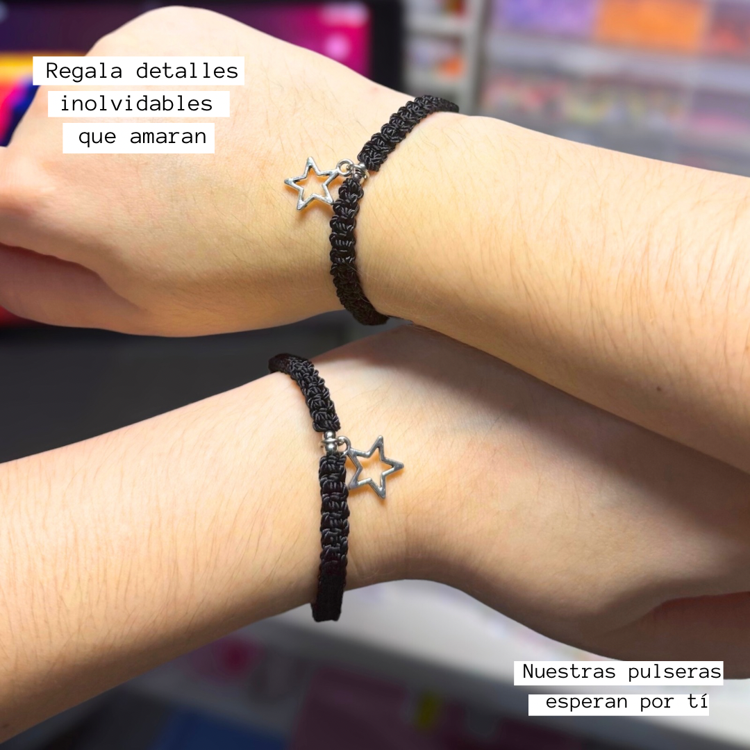 Duo pulseras tejidas Starboy