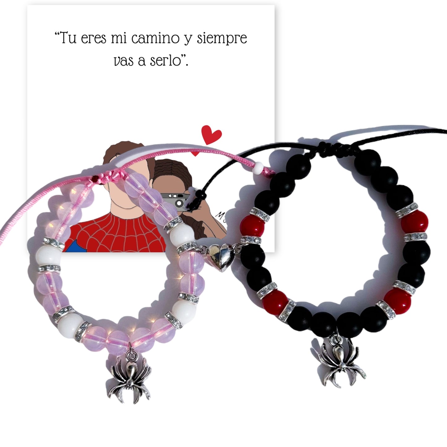 Pulseras Spiderman y MJ