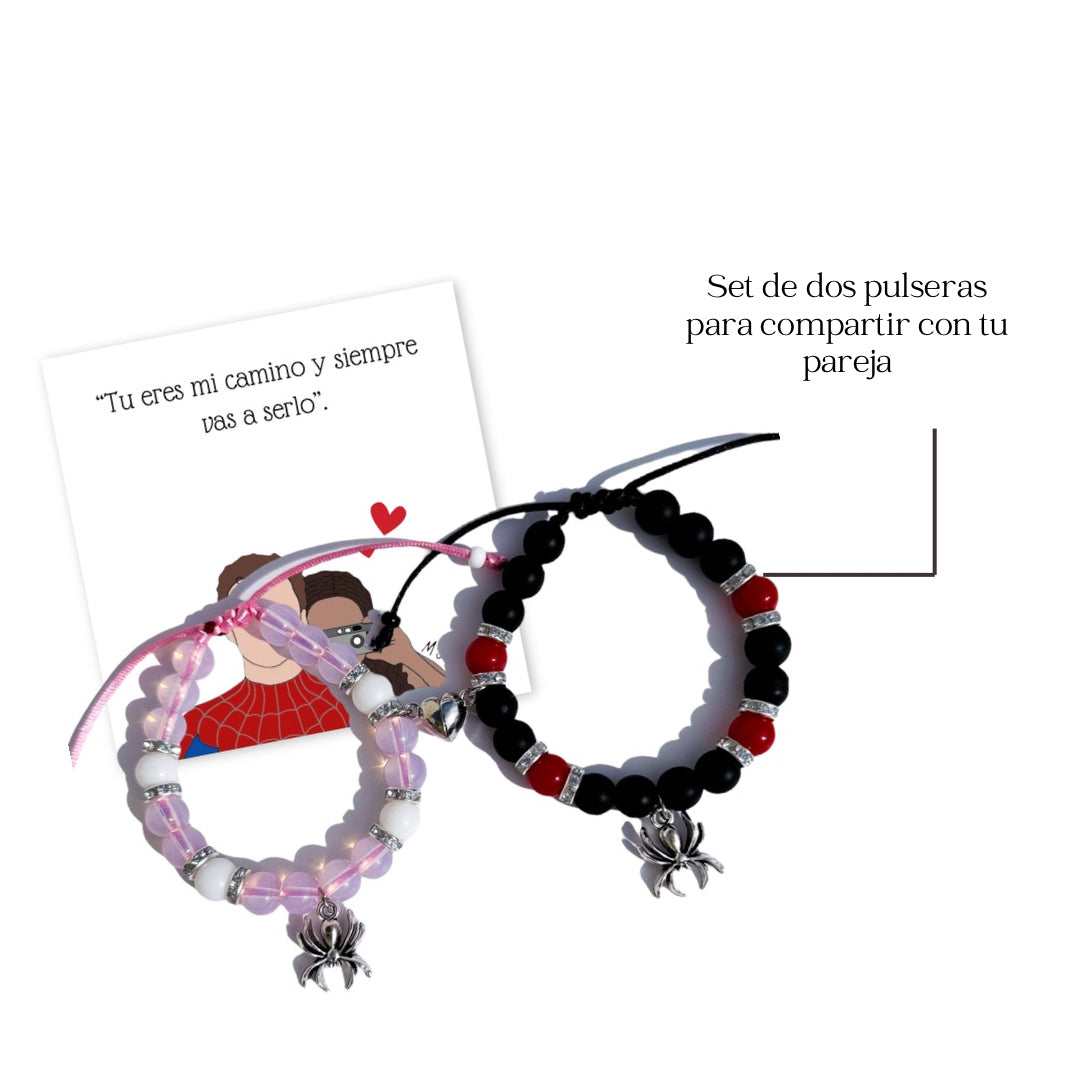 Pulseras Spiderman y MJ