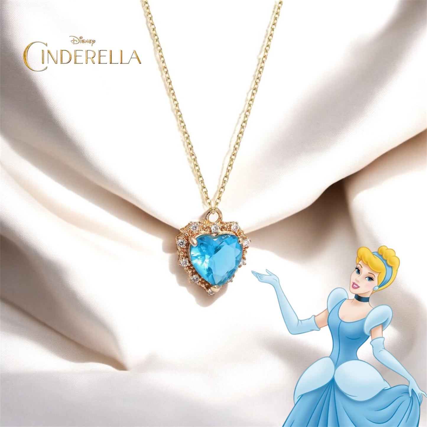 Collar Cinderella + cajita regalo