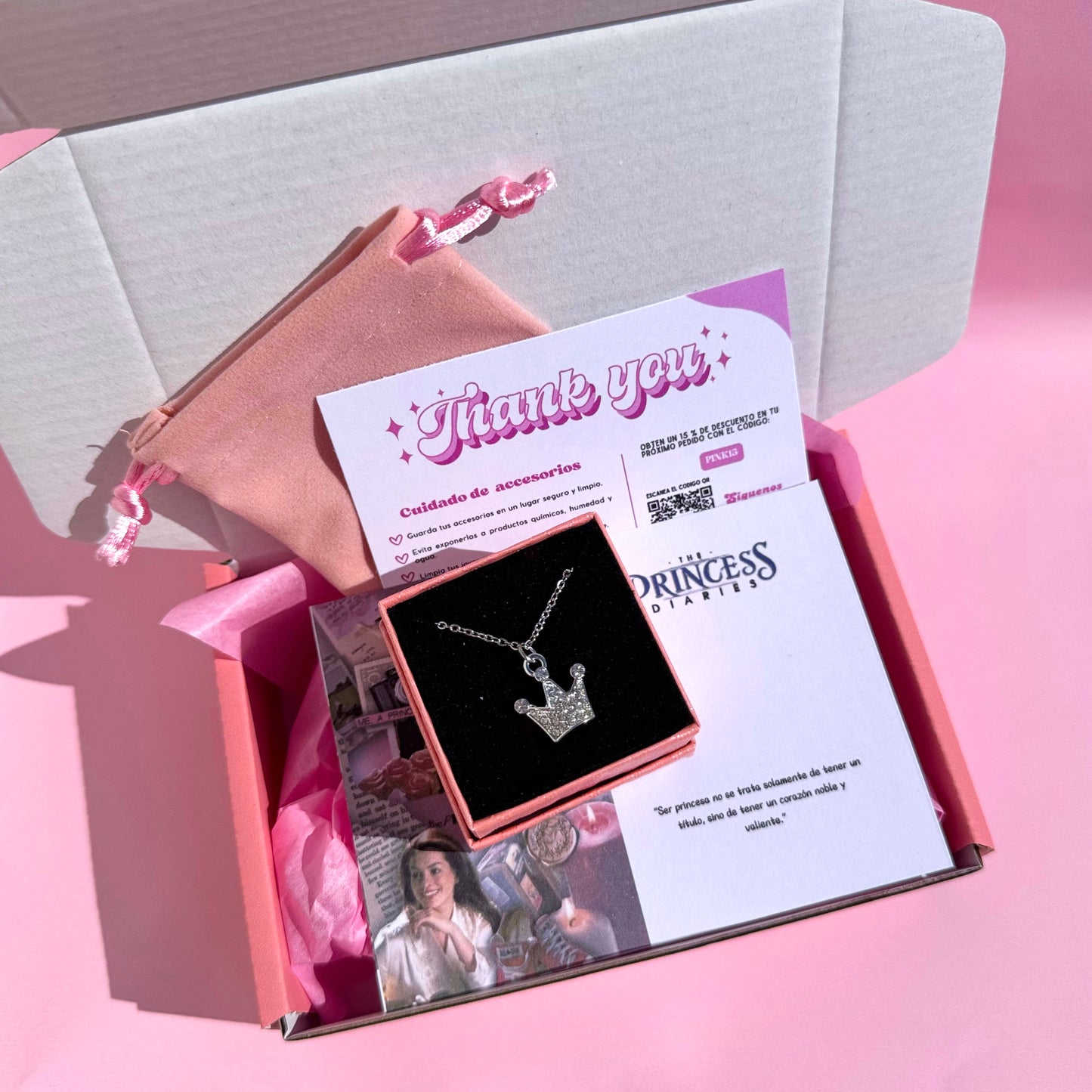 Collar The princess diaries + caja