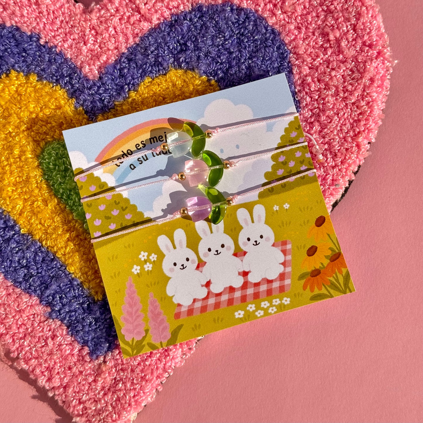 Pulseras tulipanes bff