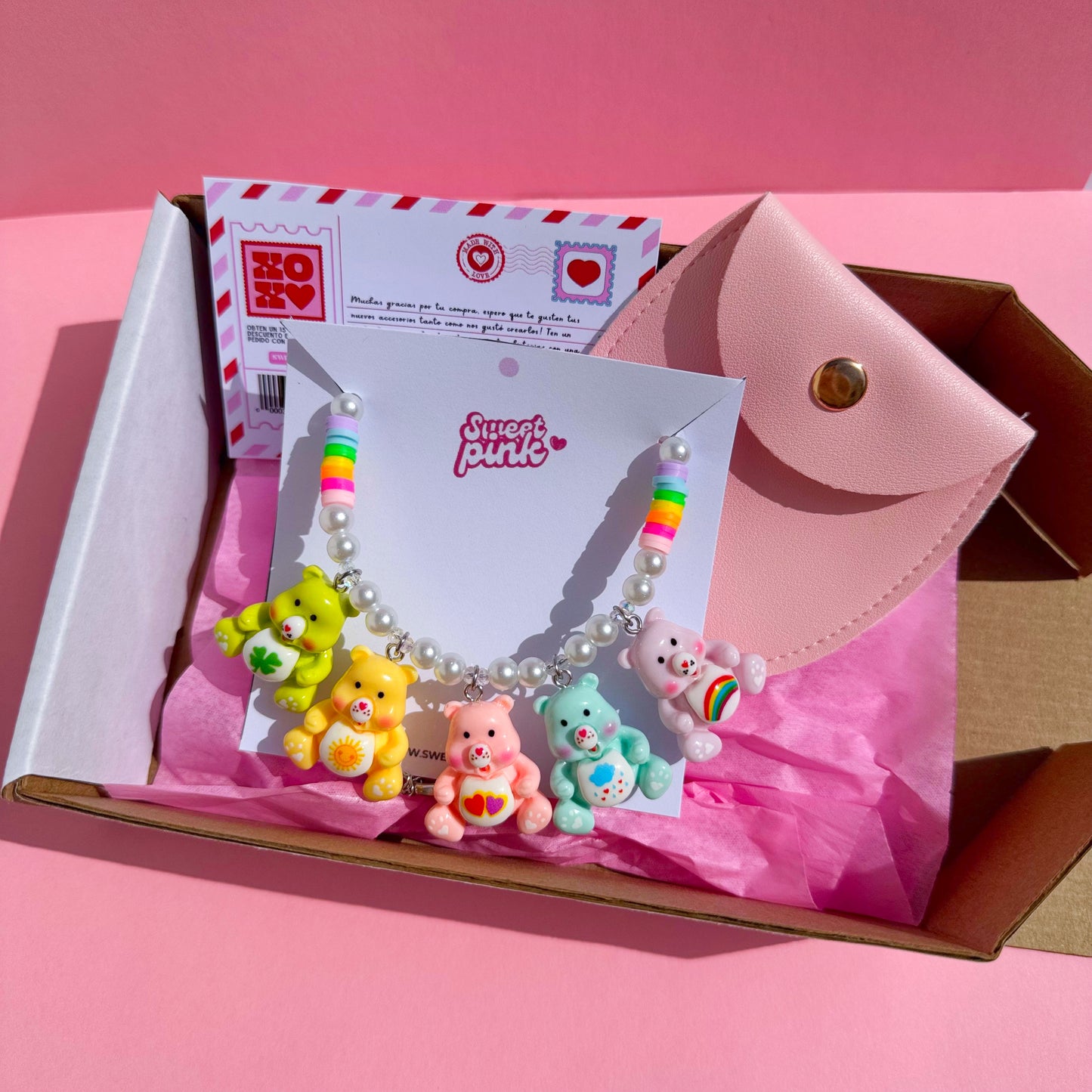 Collar Care bears rainbow