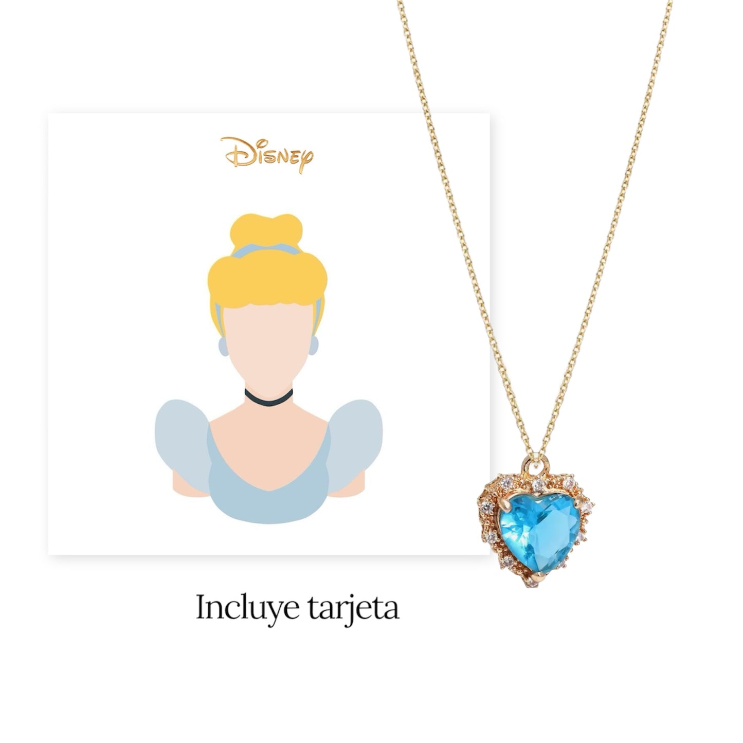 Collar Cinderella + cajita regalo