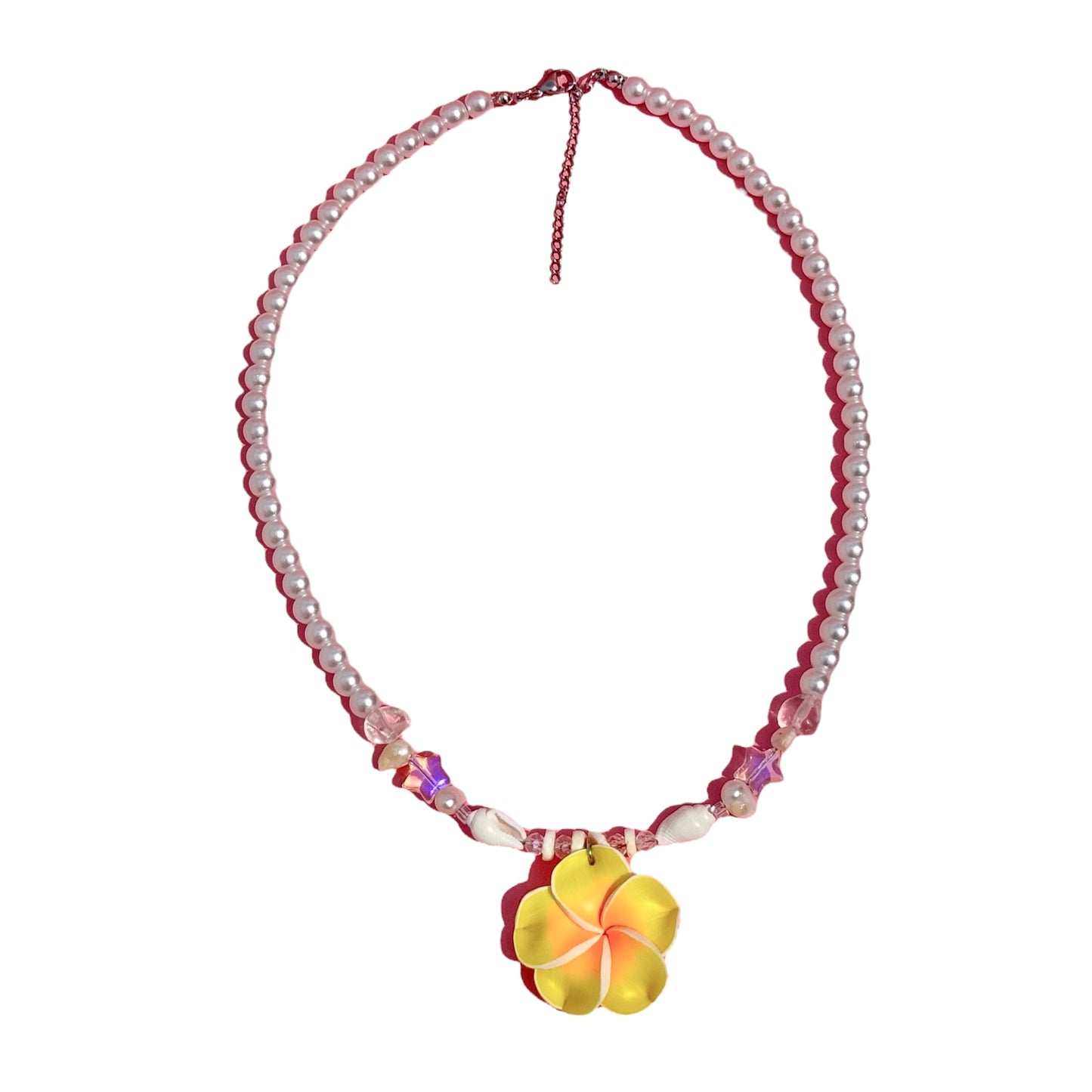 Collar Tropical Flower Charm