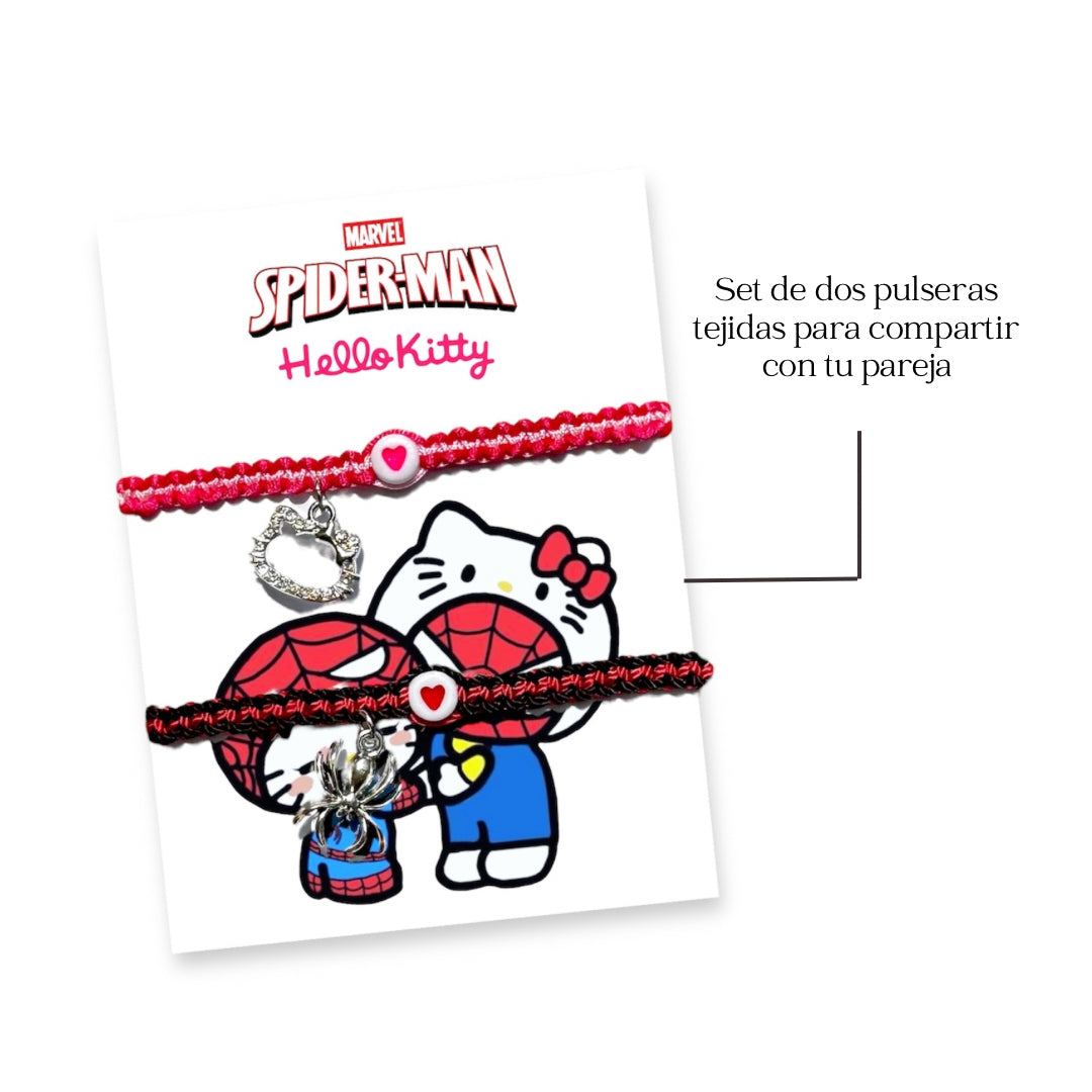 Duo Hello Kitty x Spiderman Tejidas