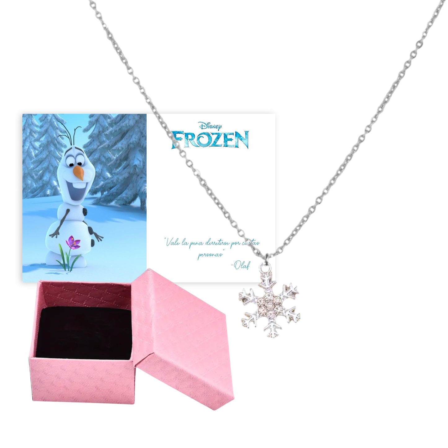 Collar Frozen Snowflake + caja regalo
