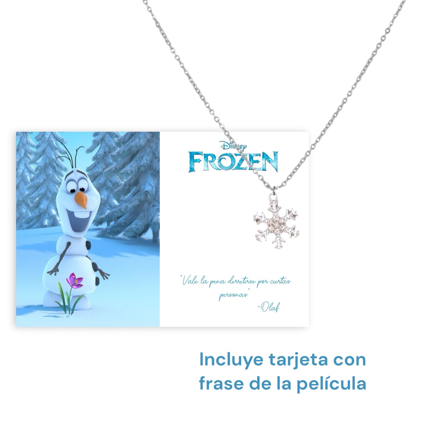 Collar Frozen Snowflake + caja regalo