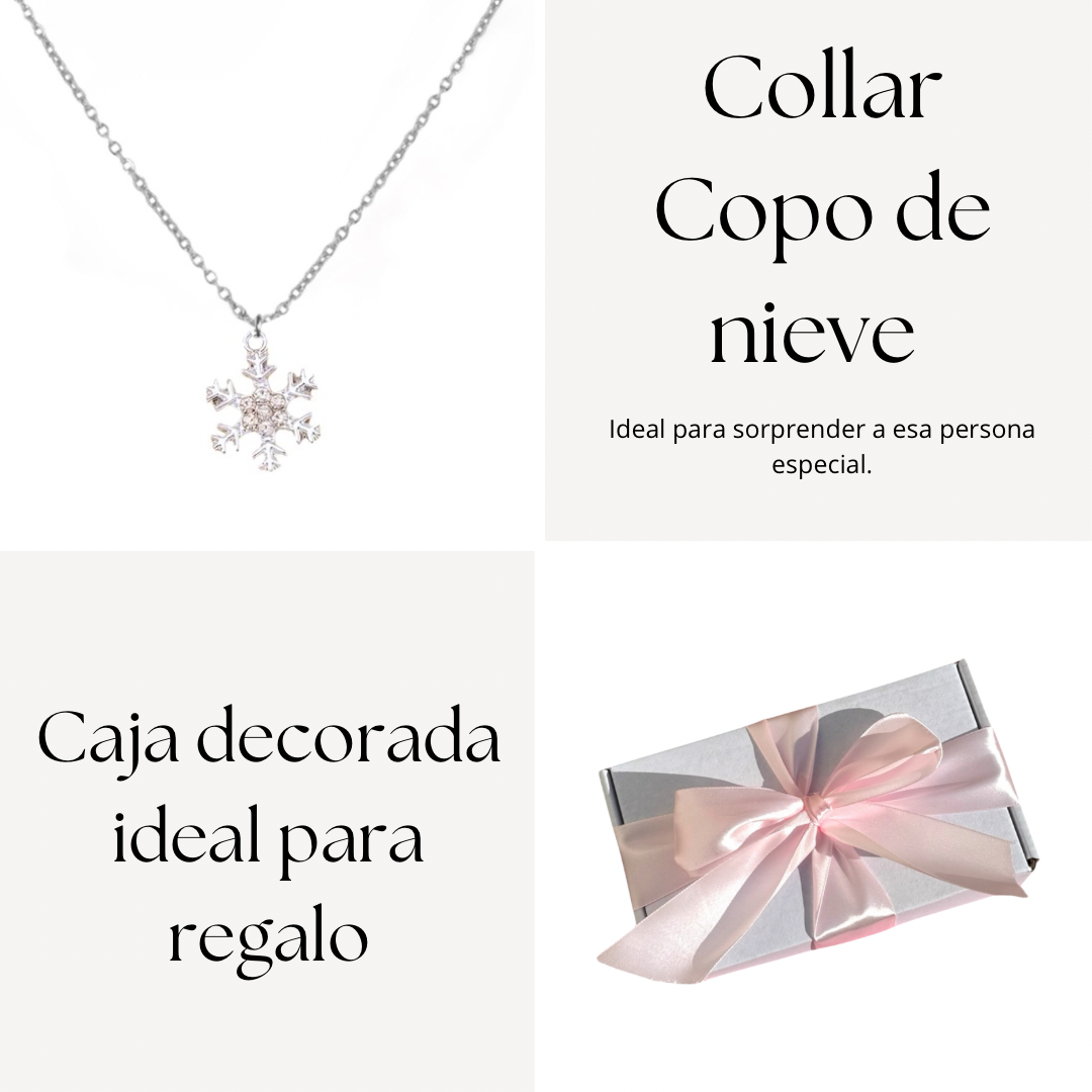 Collar Frozen Snowflake + caja regalo