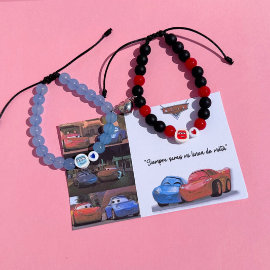 Pulseras de Rayo mcqueen y sally