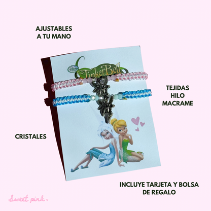 Set Pulseras Tejidas Tinkerbell