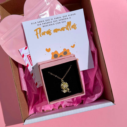 Collar floricienta + caja de regalo
