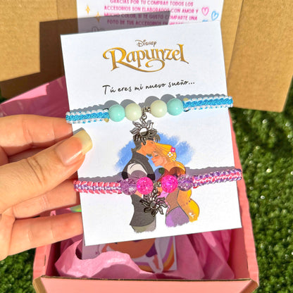 Duo Pulseras Rapunzel y Flyn