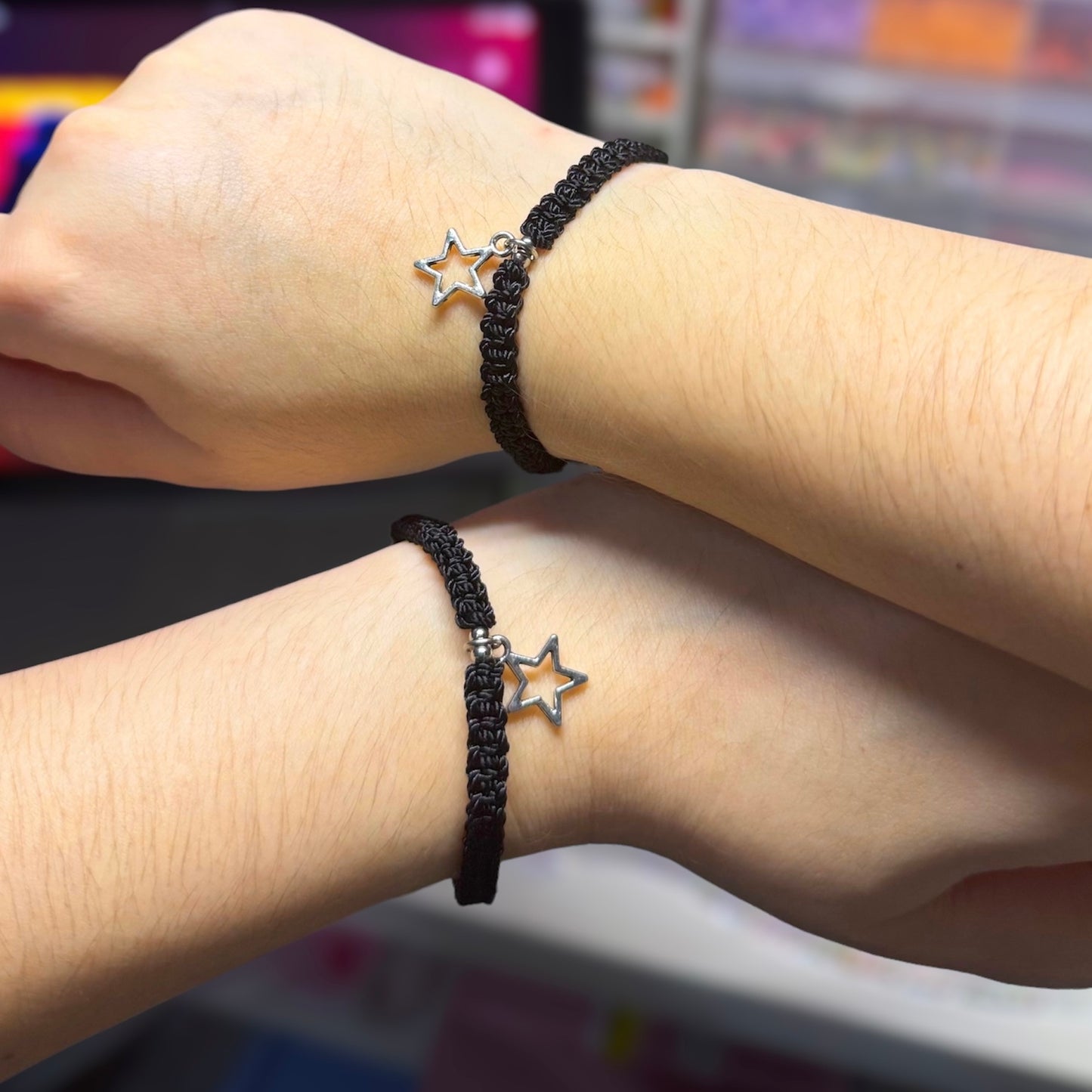 Duo pulseras tejidas Starboy