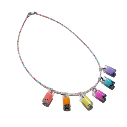 Collar Rainbow Boba 🍭🌈🧋