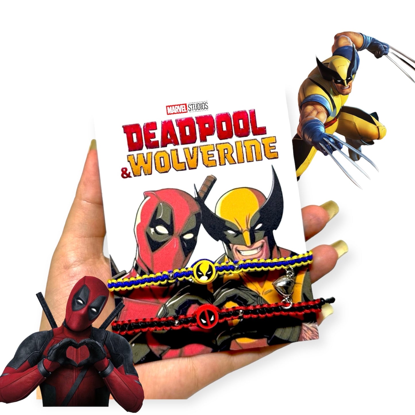 Duo Pulseras Deadpool y Wolverine