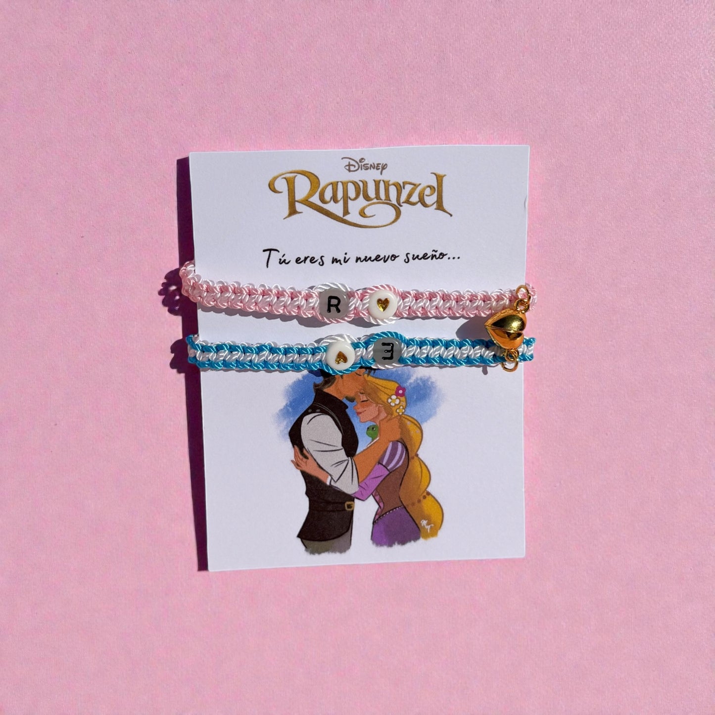 Set Pulseras Tangled Iniciales Personalizadas