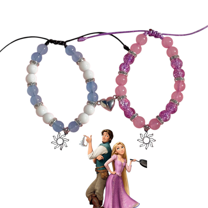 Set Pulseras de Rapunzel y Flynn
