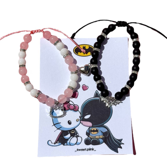 Pulseras Batman x Hello Kitty
