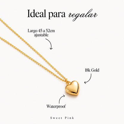 Collar Corazón Culpa Mia
