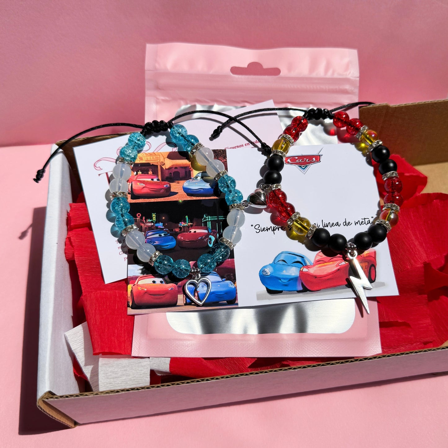 Set Pulseras Rayito y Sally Cars