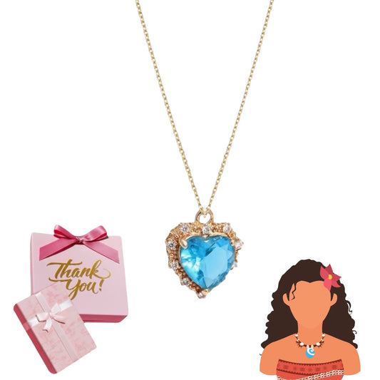 Collar Corazón Moana + caja