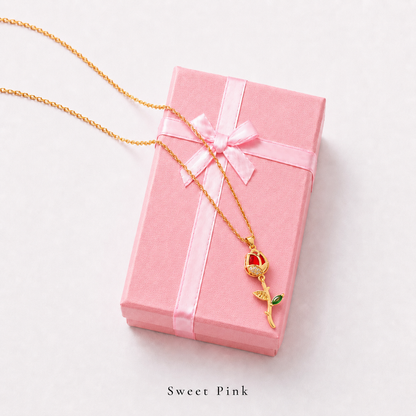 Collar Rosa eterna Beauty and the beast