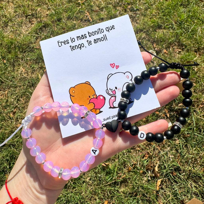Set Pulseras Ositos Love Para Parejas