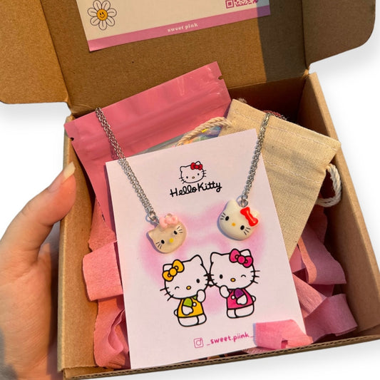 Collares de amistad hello kitty mejores amigas