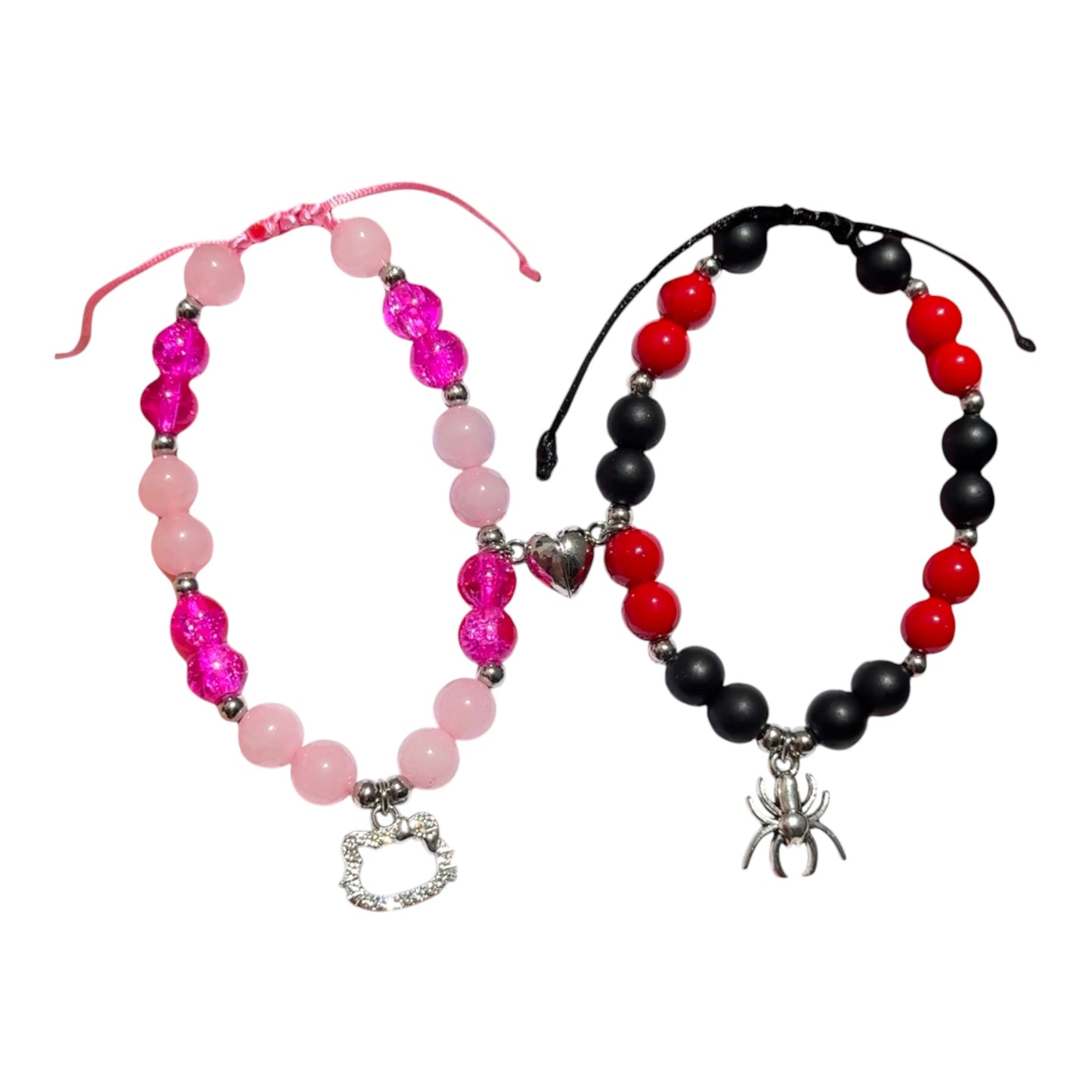 Set Pulseras de Spiderman x Hello kitty