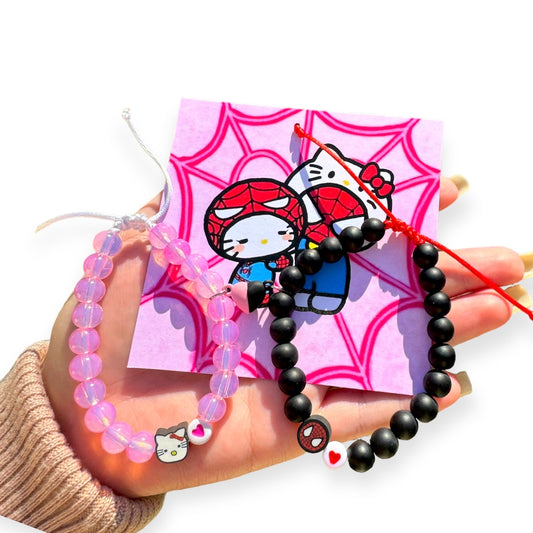 Pulseras Hello Kitty y Spiderman Love