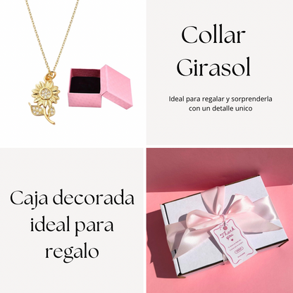 Collar Floricienta + girasol crochet