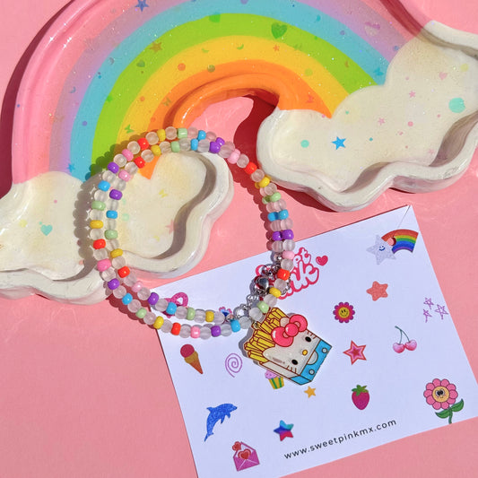 Collar Hello Kitty & Fries