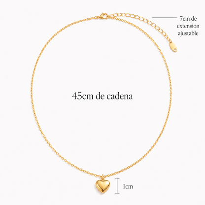 Collar Corazón Culpa Mia