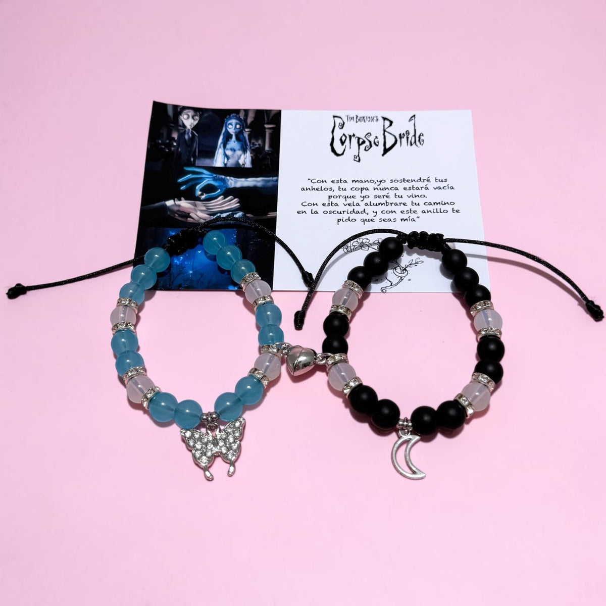 Set Pulseras Corpse Bride