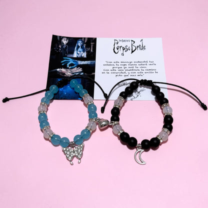 Set Pulseras Corpse Bride