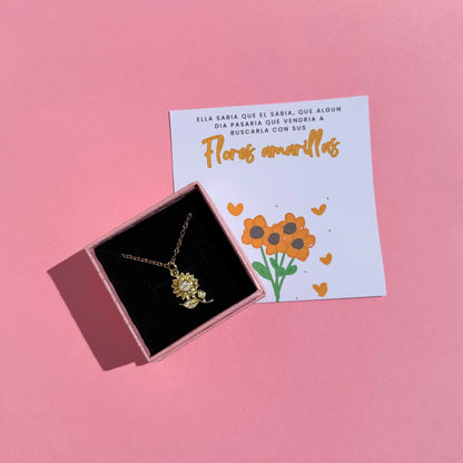 Collar floricienta + caja de regalo
