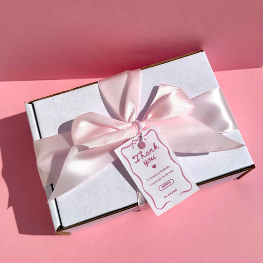 Caja de regalo rosa