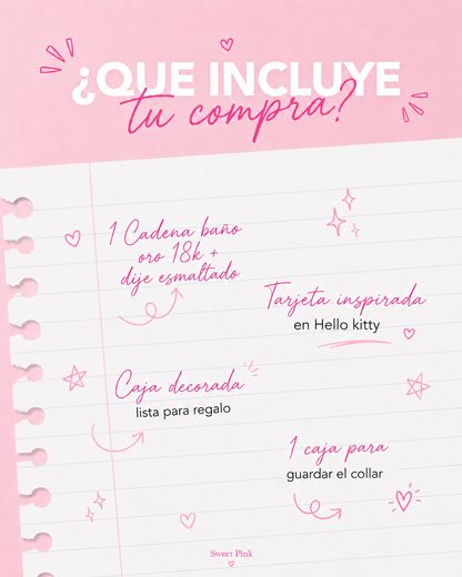 Collar Hello kitty cute + bolsita de regalo