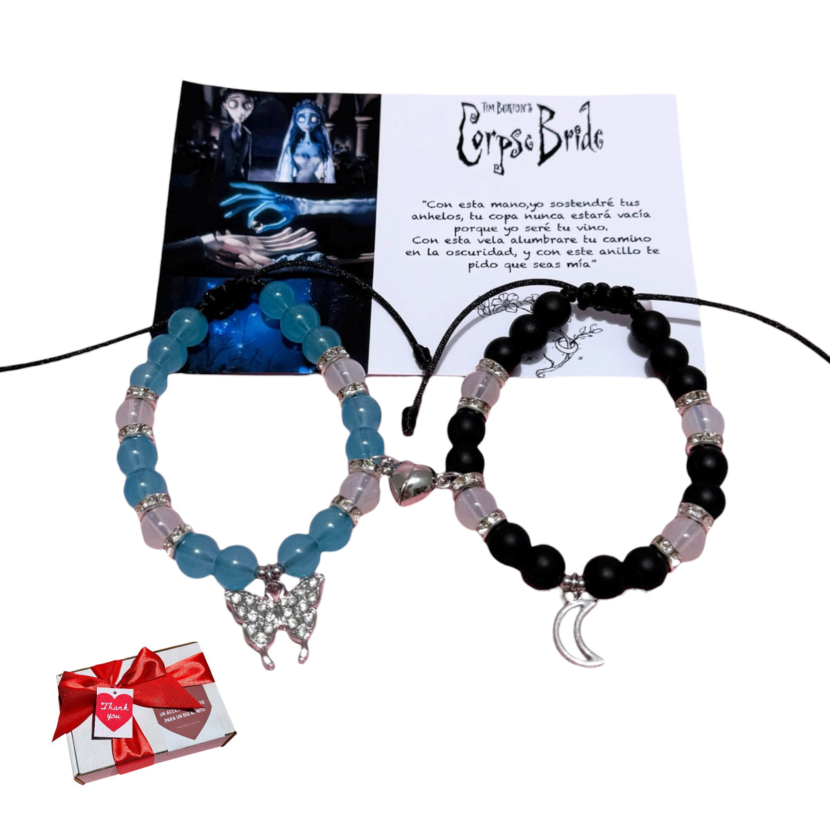 Set Pulseras Corpse Bride
