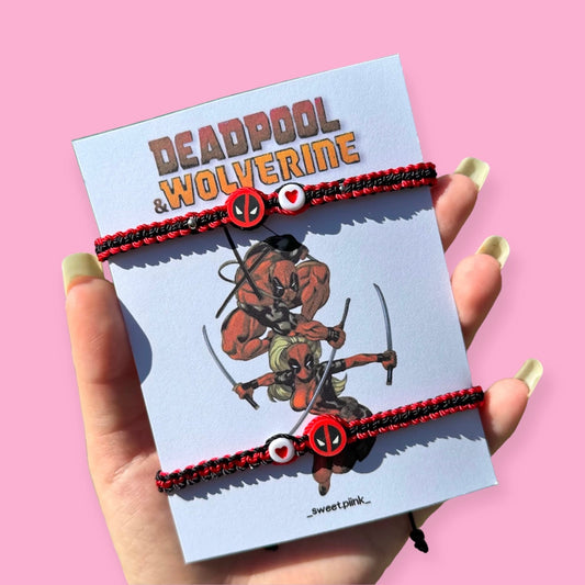 Dúo Pulseras Deadpool & Ladypool